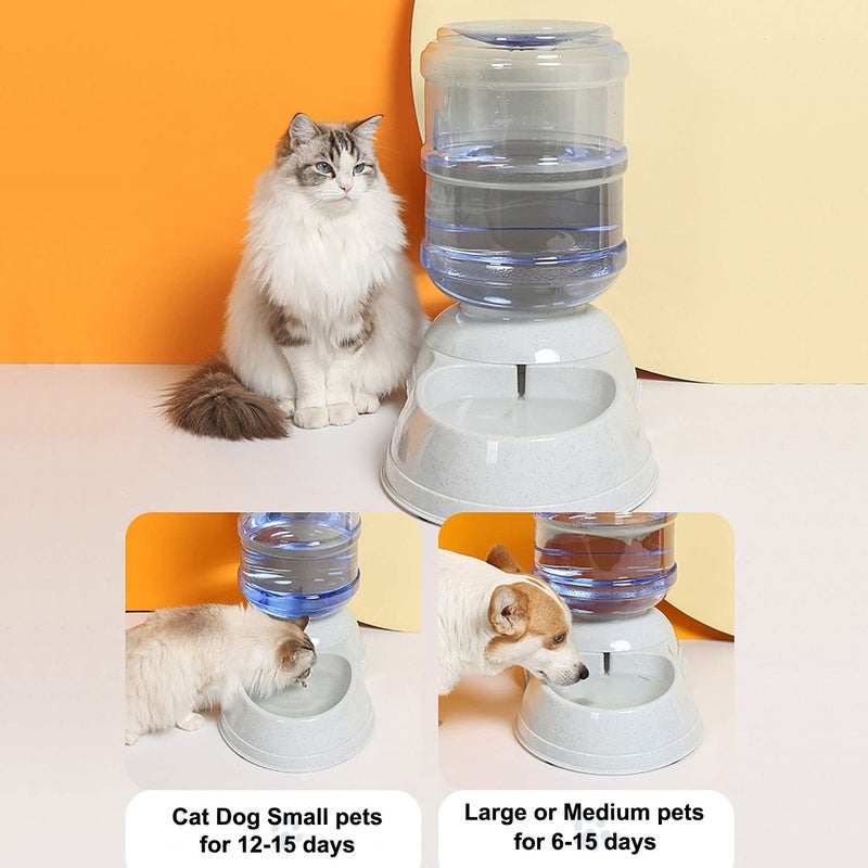 TENINYU Pet Water Dispenser Station - 3 Gallon/11L Replenish Pet Waterer for Large Dog Cat Animal Automatic Gravity Water Drinking Fountain Bottle Bowl Dish Stand - Image 5